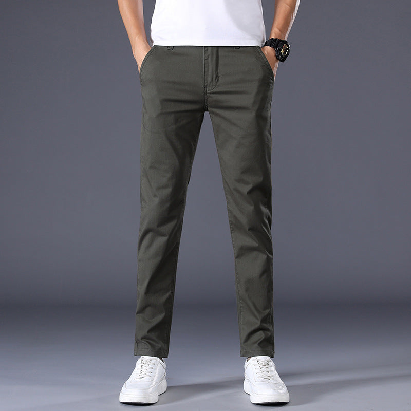 Men's Solid Straight Pants