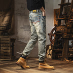 Men's Vintage Distressed Jeans