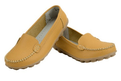 Women's Genuine Leather Bubble Soled Flats