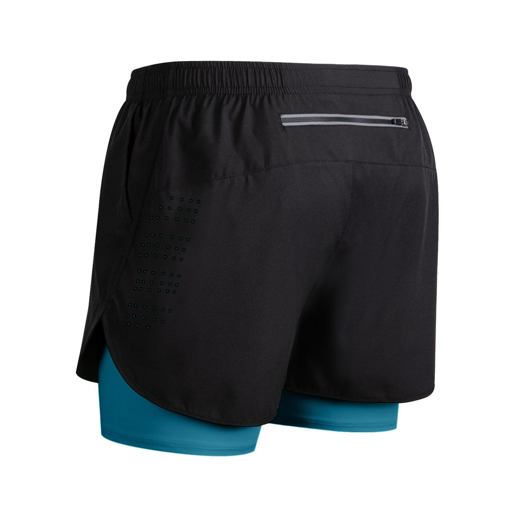 Men's Quick-Dry Double-Layer Fitness Shorts