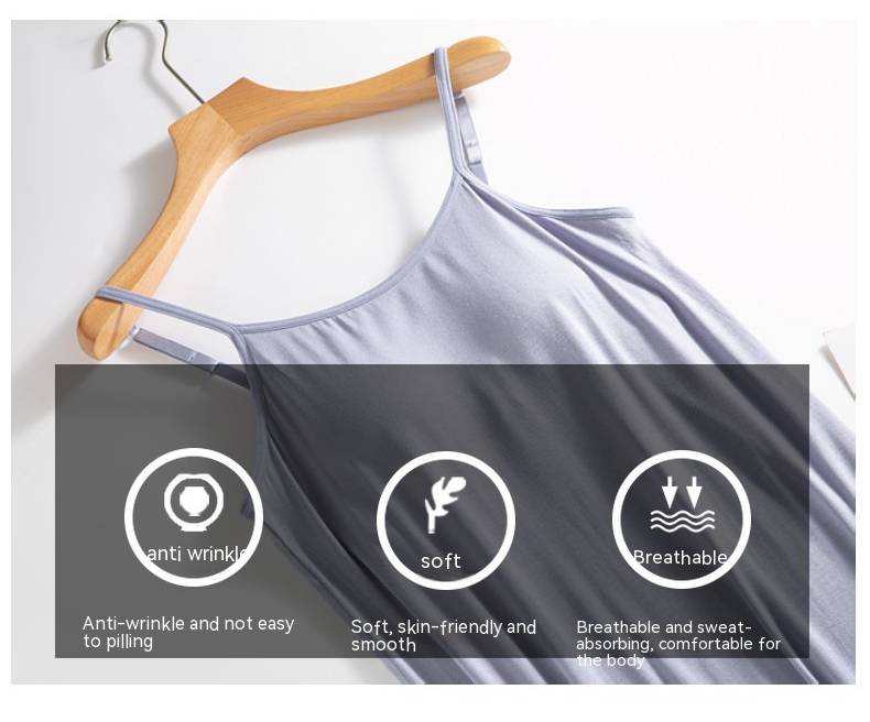 Women's Chest Padded One-Piece Nightdress
