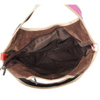 Women's Genuine Leather Multicolor Crossbody Bag