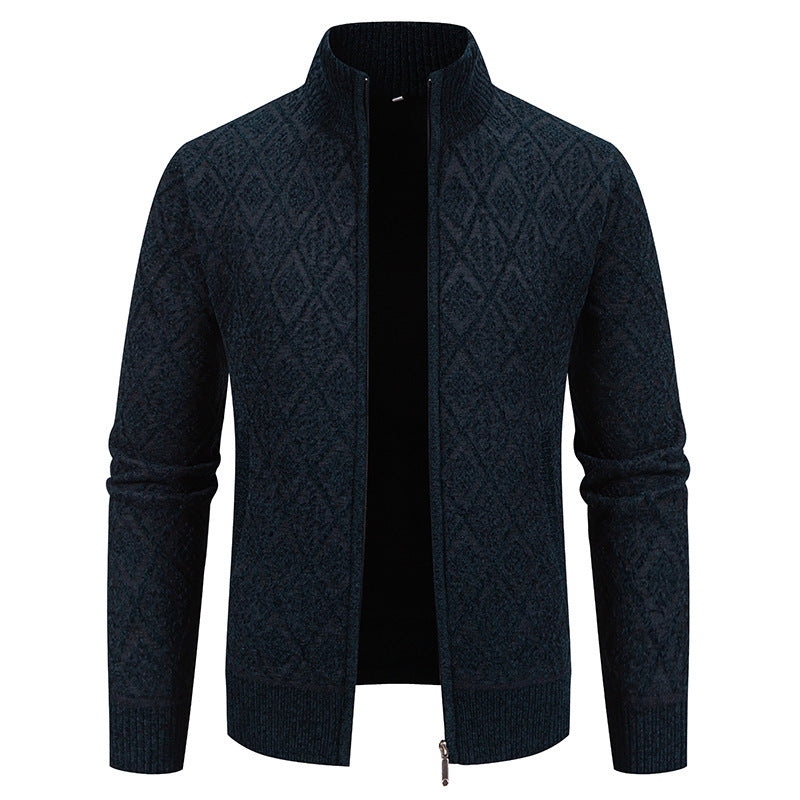 Men's Stand-up Collar Cardigan