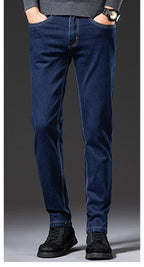 Men's Slim Fit Elastic Straight Jeans