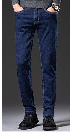 Men's Slim Fit Elastic Straight Jeans