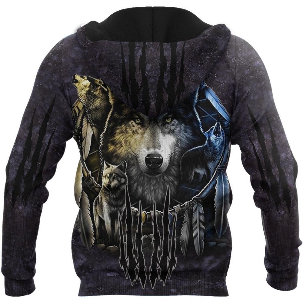 Men's Dark Wolf Hoodies And Sweatshirt
