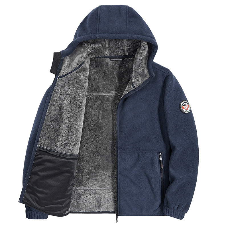 Men's Fleece-Lined Hooded Jacket
