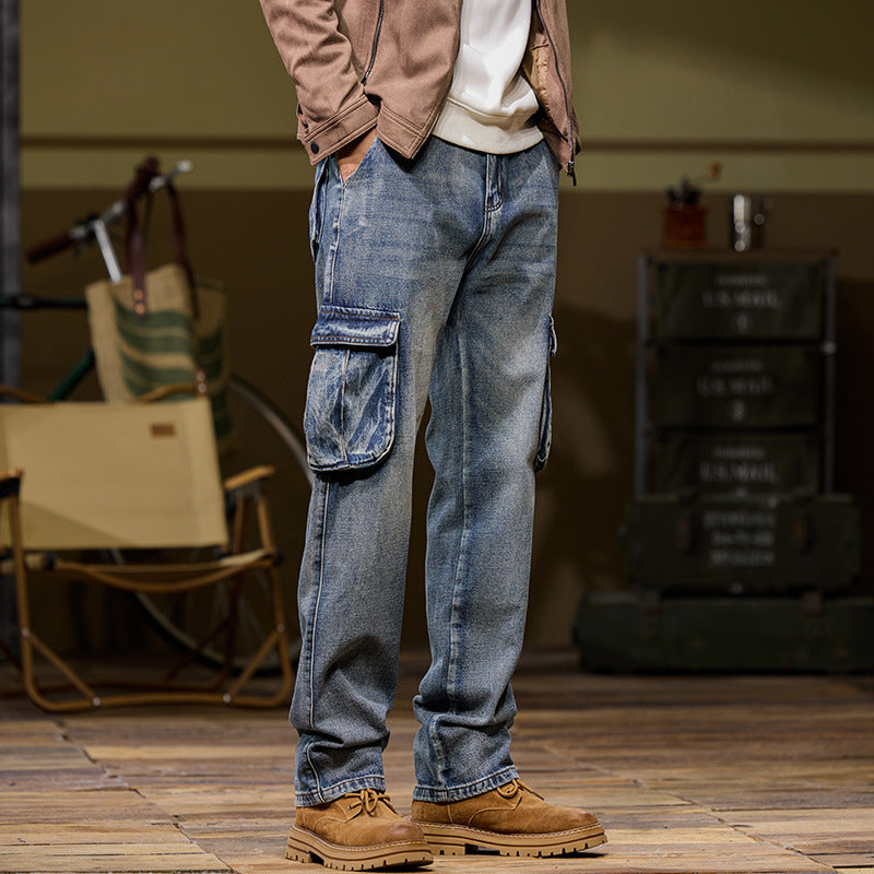 Men's Staple Outdoor Multi-pocket Jeans