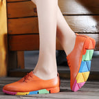 Women's Genuine Leather Flat Bottomed Shoes