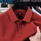 Men's Mercerized Polo Collar Short Sleeve T-Shirt