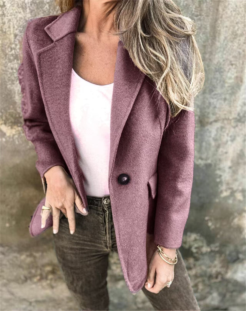 Women's Single Buttoned Short Blazer