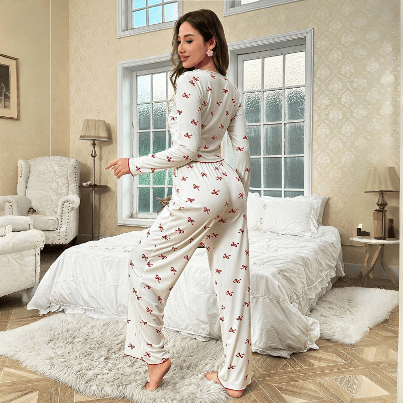 Women's Bow-Knot Leisurewear Set