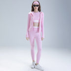Women's Quick-Drying Long-Sleeve Running Top And Pants Set