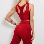 Women's Yoga Sports Bra And Trousers Set