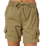 Women's High Waist Cargo Shorts
