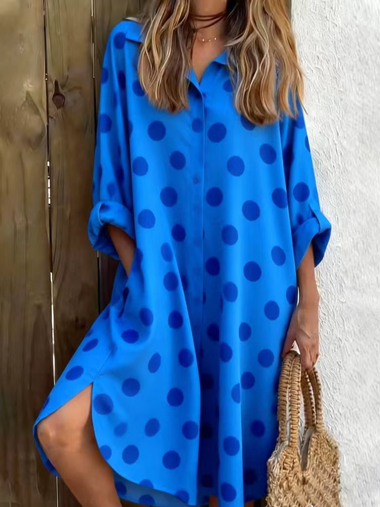 Women's Printed Shirt Dress