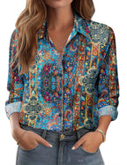Women's Floral Loose-fit Shirt