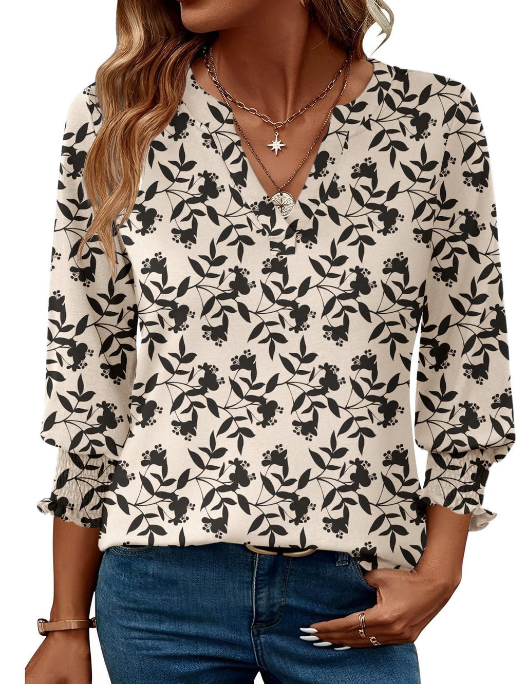Women's Patterned Full Sleeve Top