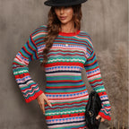 Women's Patterned Knit Dress