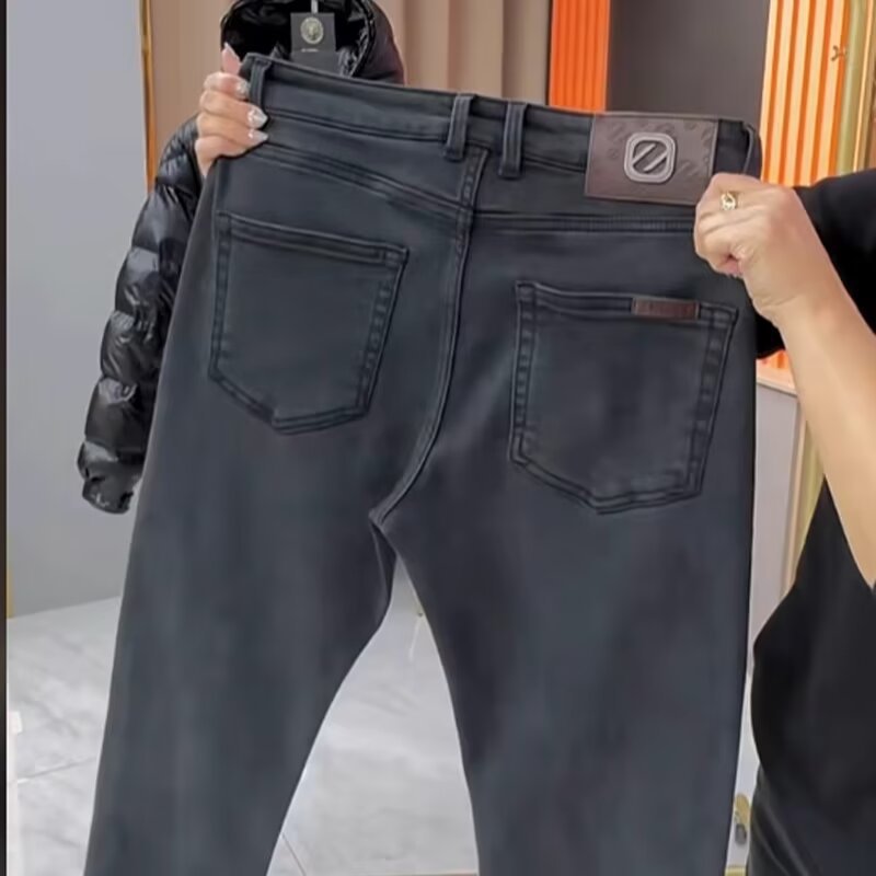 Men's Washed Slim-fit Jeans