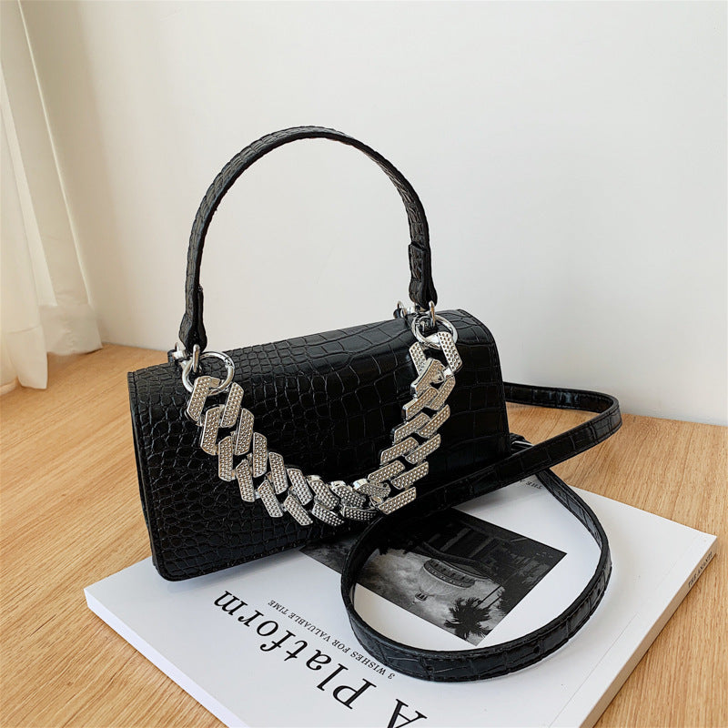 Women's Stone Patterned Small Square Bag