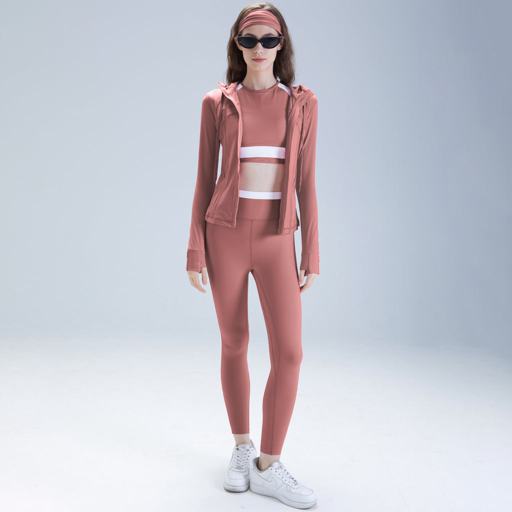 Women's Quick-Drying Long-Sleeve Running Top And Pants Set