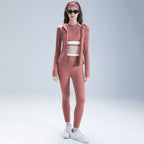 Women's Quick-Drying Long-Sleeve Running Top And Pants Set