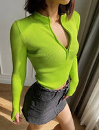 Women's High Neck Short Sweater