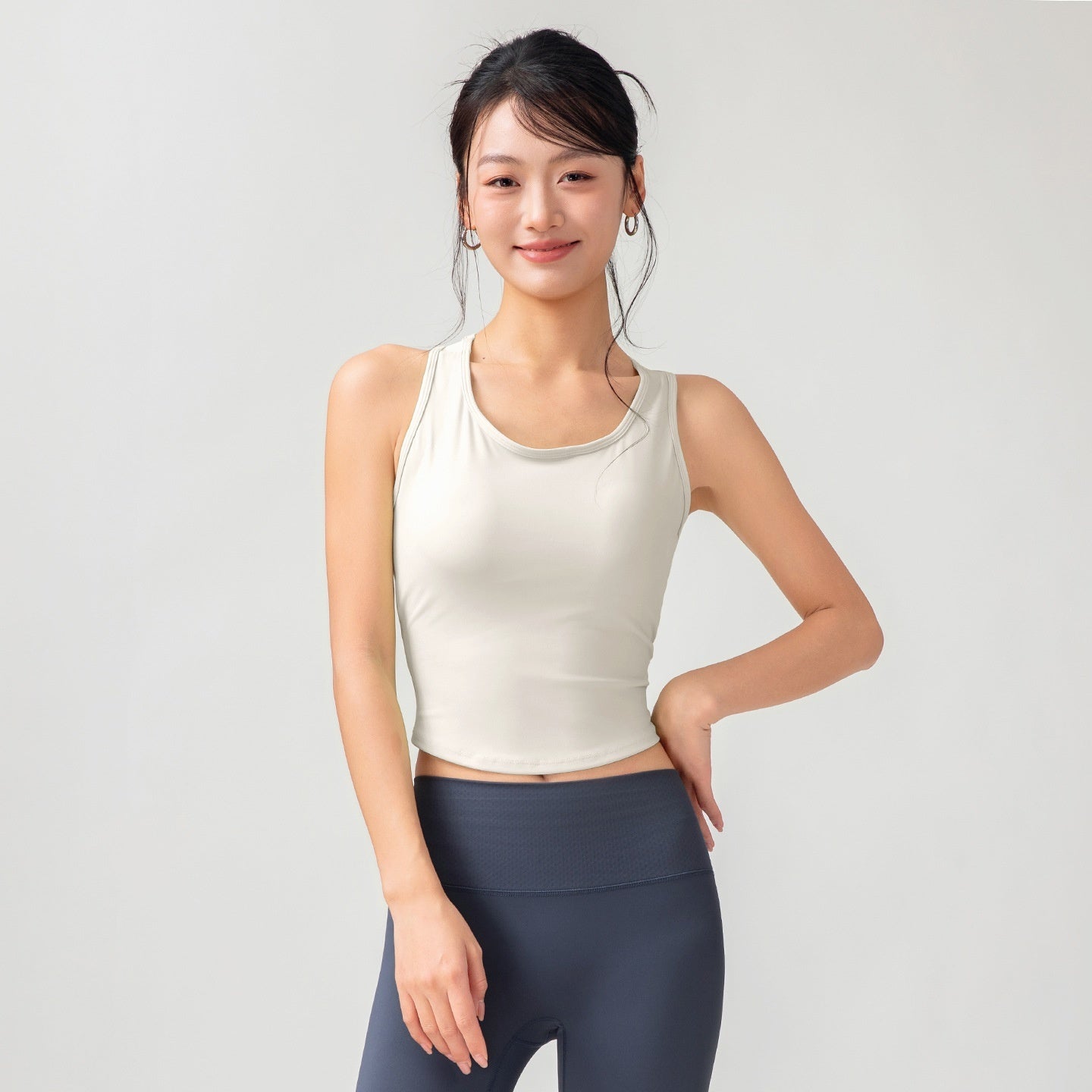 Women's Body Shaping Fitted Cup Yoga Tank Top