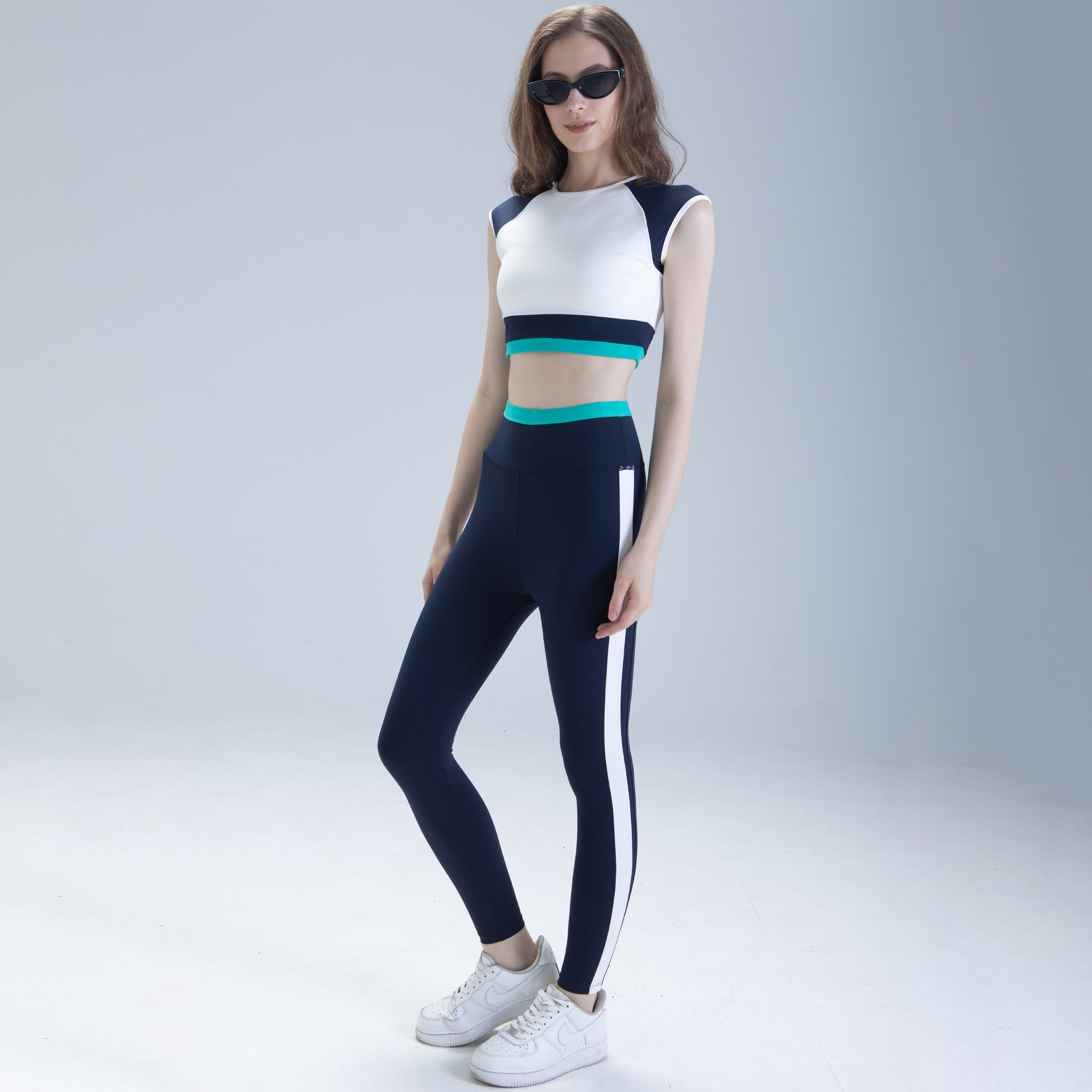 Women's Quick-Drying Long-Sleeve Running Top And Pants Set