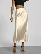 Women's Satin Skirt