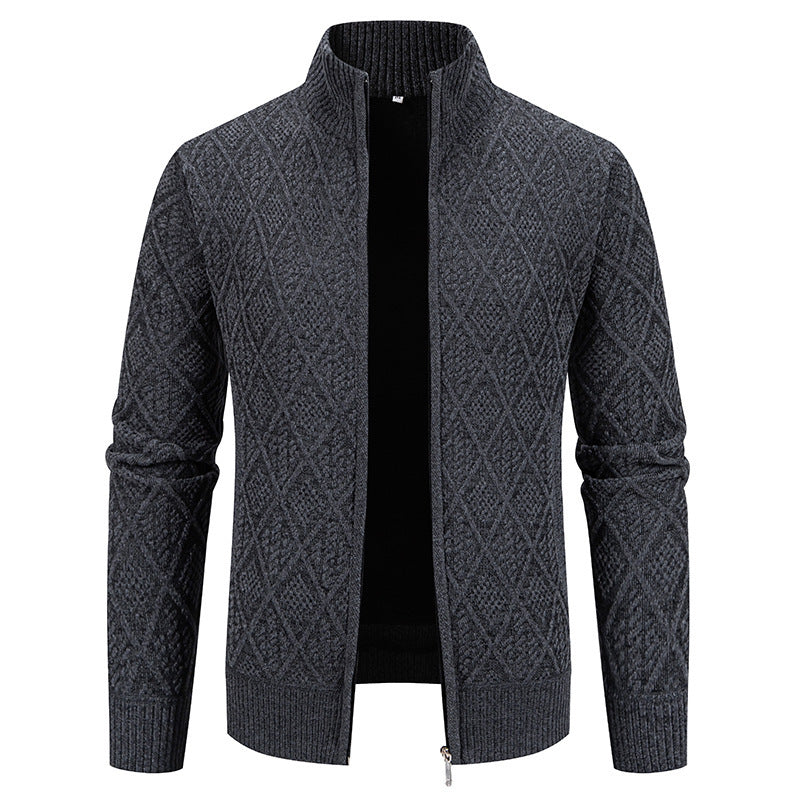Men's Stand-up Collar Cardigan