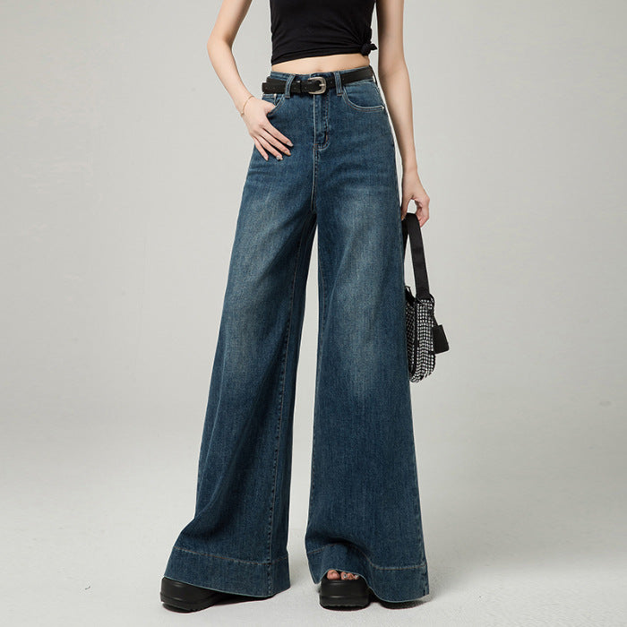 Women's High Waist Wide Leg Relaxed Jeans