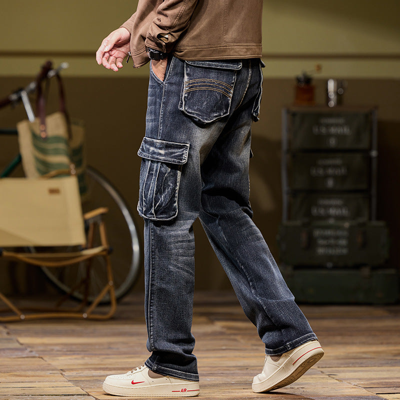 Men's Staple Outdoor Multi-pocket Jeans