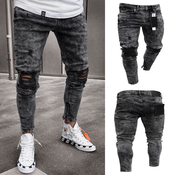 Men's Ripped Denim Jeans