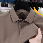 Men's Mercerized Polo Collar Short Sleeve T-Shirt