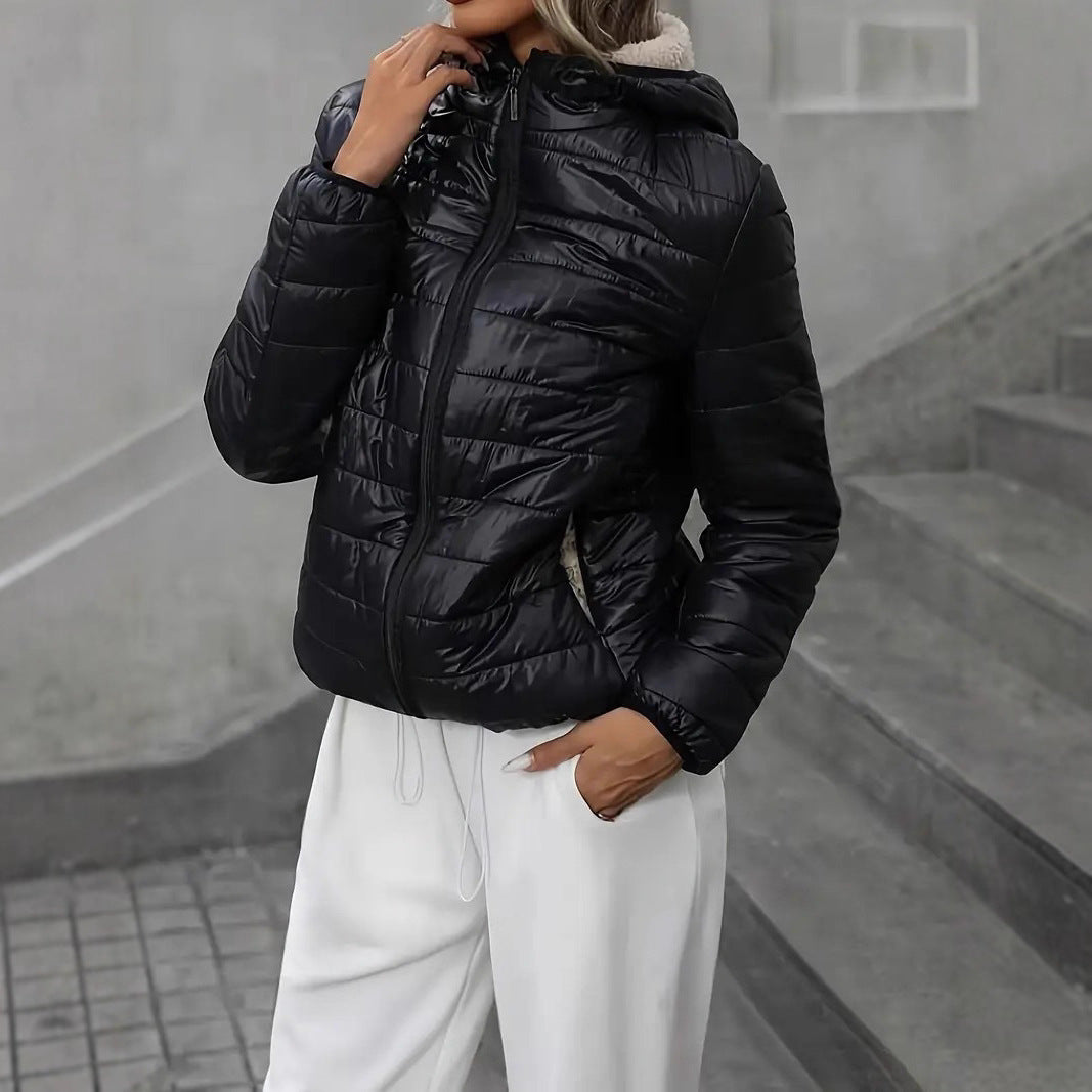 Women's Hooded Long Sleeve Jacket