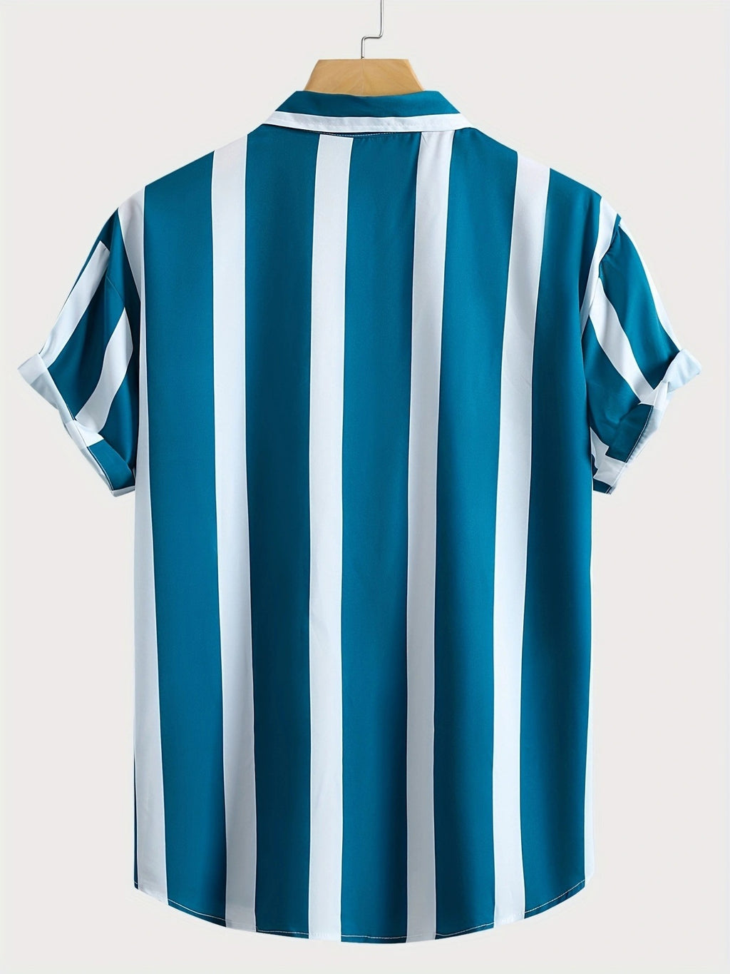 Men's Beach Short-sleeved Lapel Shirt