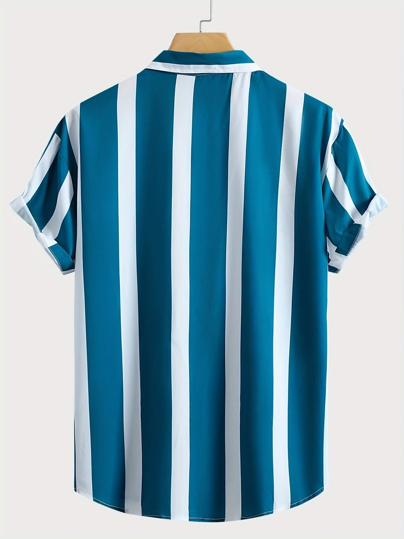 Men's Beach Short-sleeved Lapel Shirt