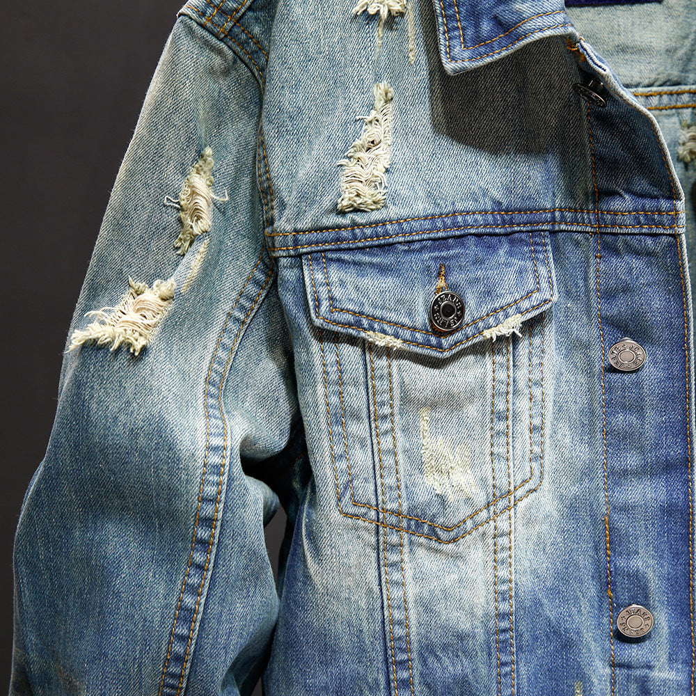 Men's Washed Denim Jacket