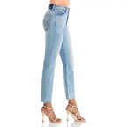 Women's Light Blue High Waisted Stretch Jeans