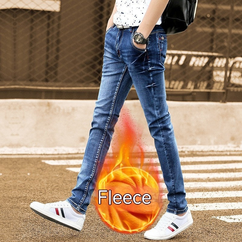 Men's Straight Fit Fleece Lined Jeans