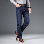 Men's Straight Fit Elastic Jeans