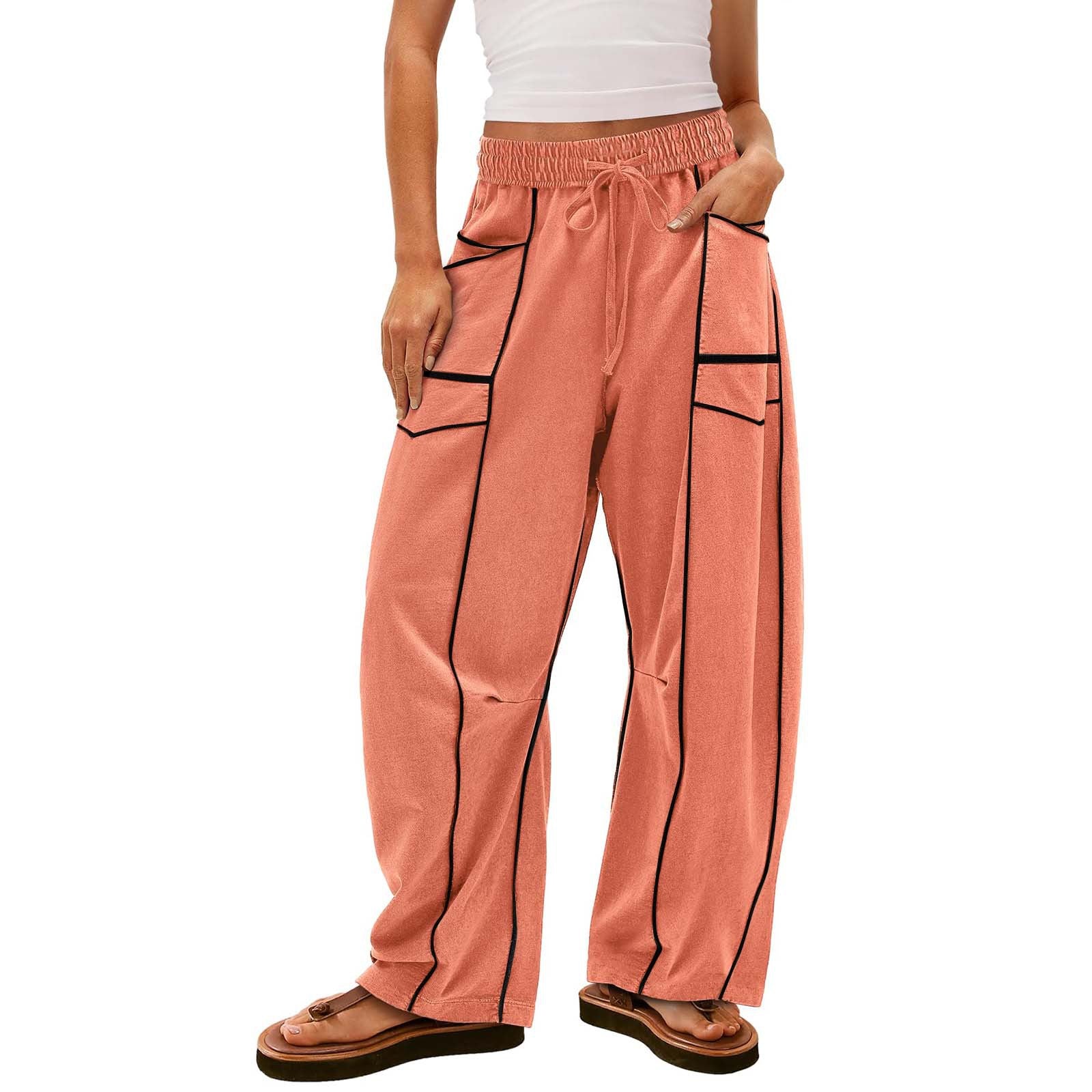 Women's Y2K Black Striped Wide-Leg Pants
