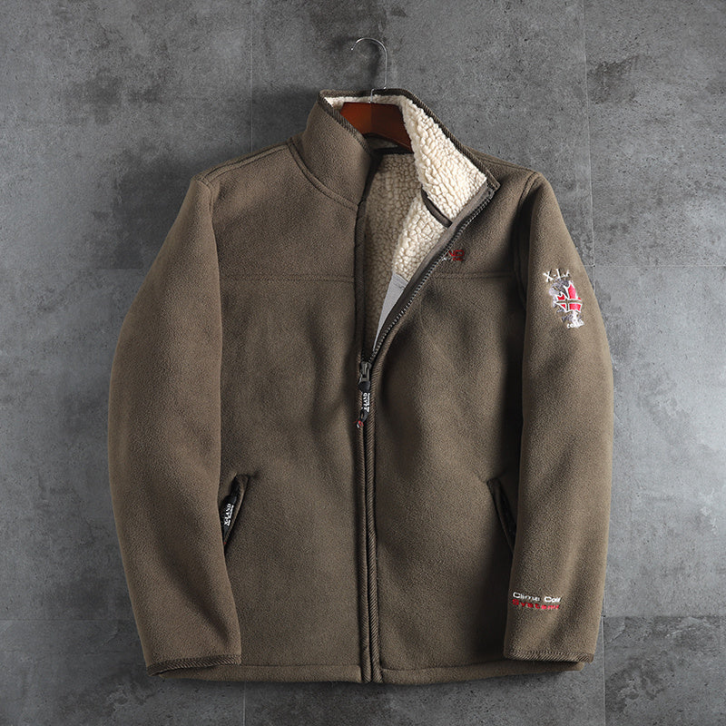 Men's Stand Collared Thick Coat