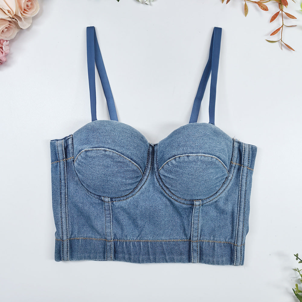 Women's Supportive Denim Top