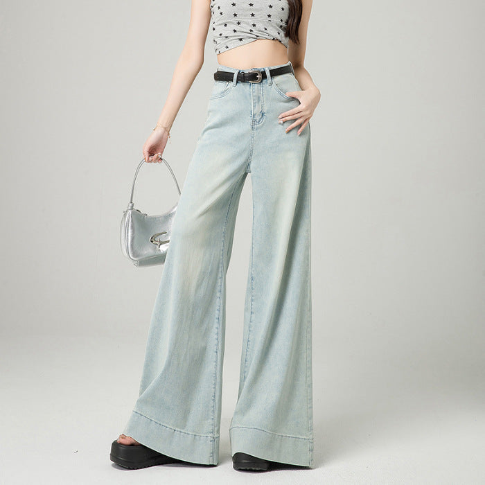 Women's High Waist Wide Leg Relaxed Jeans