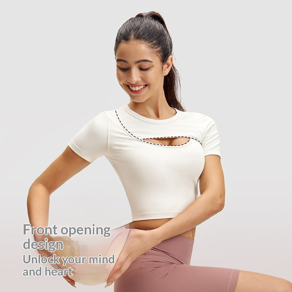 Women's Ventilated Athletic Short-sleeve Top