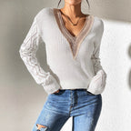 Women's Laced Knitwear Top