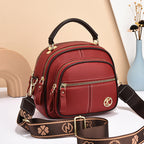Women's Multi-Zipper Crossbody Bag
